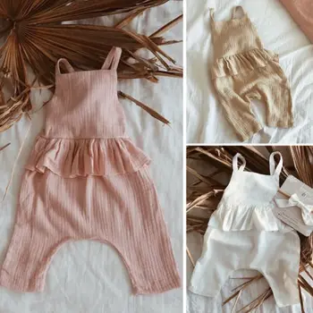 

Newborn Baby Girls Summer Ruffle Romper Jumpsuit Playsuit Clothes Outfit 0-3Y