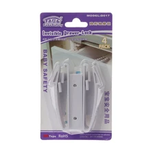 4 шт./пакет Невидимый защитный замок для детей Детские замки для ящиков Защёлки защиты безопасности