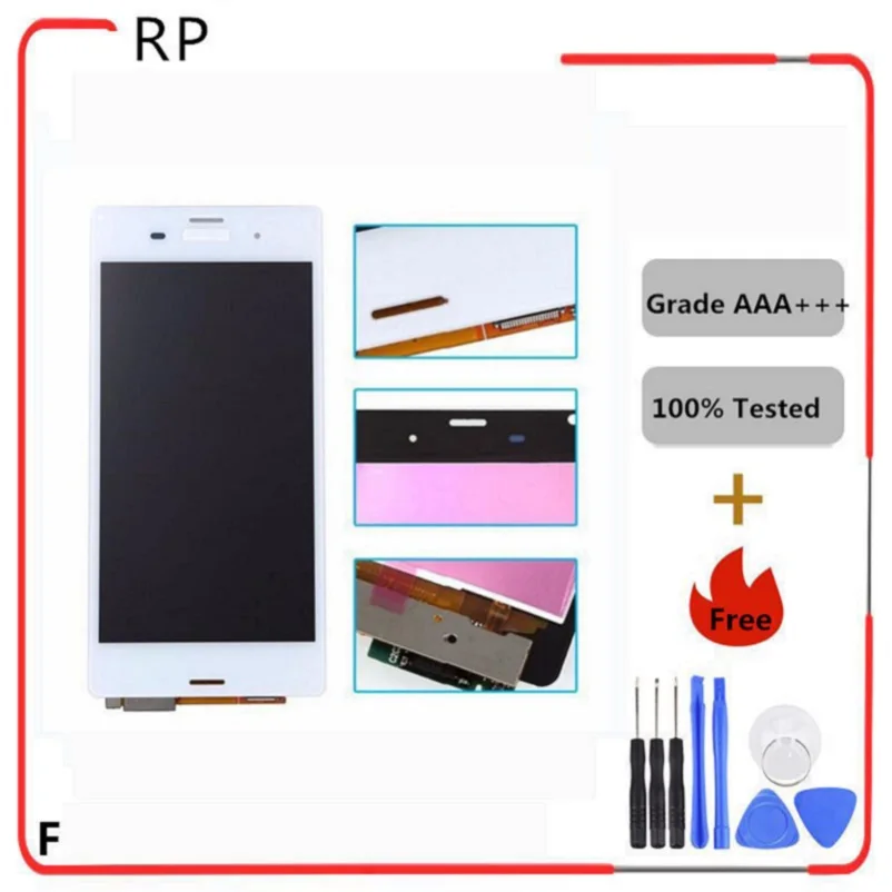 5.2'' Display Replacement For Sony Z3 D6653 D6633 D6603 LCD Touch Screen Assembly Digitizer Free too | Мобильные телефоны и