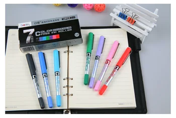 

Liquid ink roller ball plastic writing pen stainless needle tip disposable type