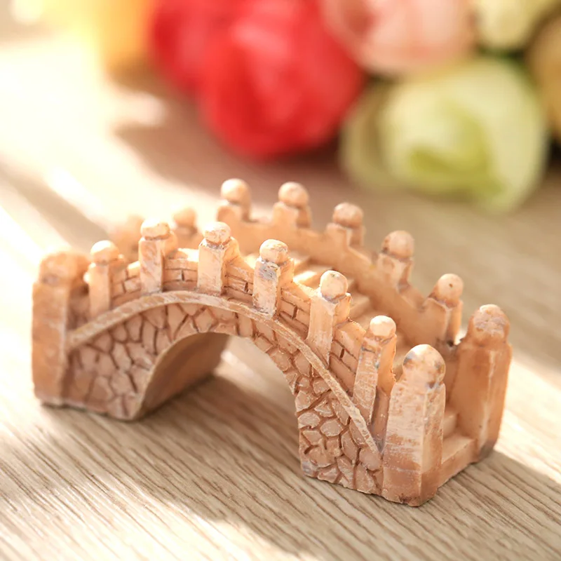 

Landscape Aquarium Ornament Court BRIDGE Resin Decoration Creative Figurines