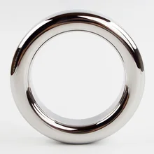 Male Metal Cock Ring 9mm Thicken Stainless steel Penis Delay ring Inner diameter 38 41 44 47mm Optional