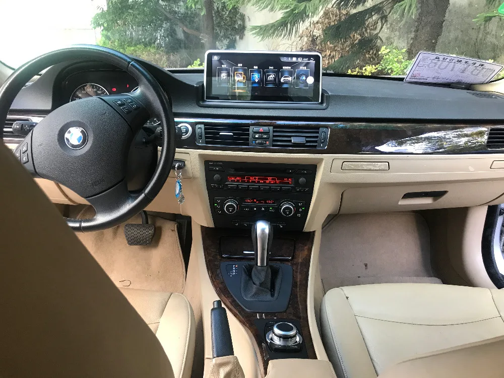 Excellent OZGQ 10.25 Inch Android 8.1 Car Multimedia Player GPS Navigation Stereo Headunit For 2005-2012 BMW E90 E91 E92 E93 With Idrive 5
