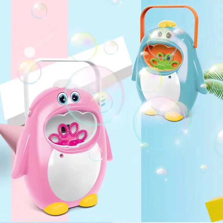 

Penguin portable New pattern Bubbler Bubble Machine lighting Electricity Music Fully automatic Hand-held