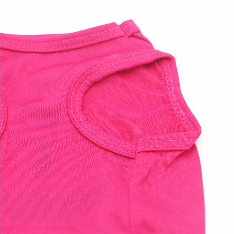 Thin & Breathable Polyester Pet Clothes for Small Dogs Cats Cute Puppy Dog Cat Vest Shirt T-shirt in Spring and Summer7