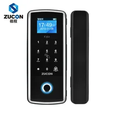 Полупроводниковый Интеллектуальный пароль отпечатка пальца карты rfid для распашных стеклянных дверец дверной замок ручки