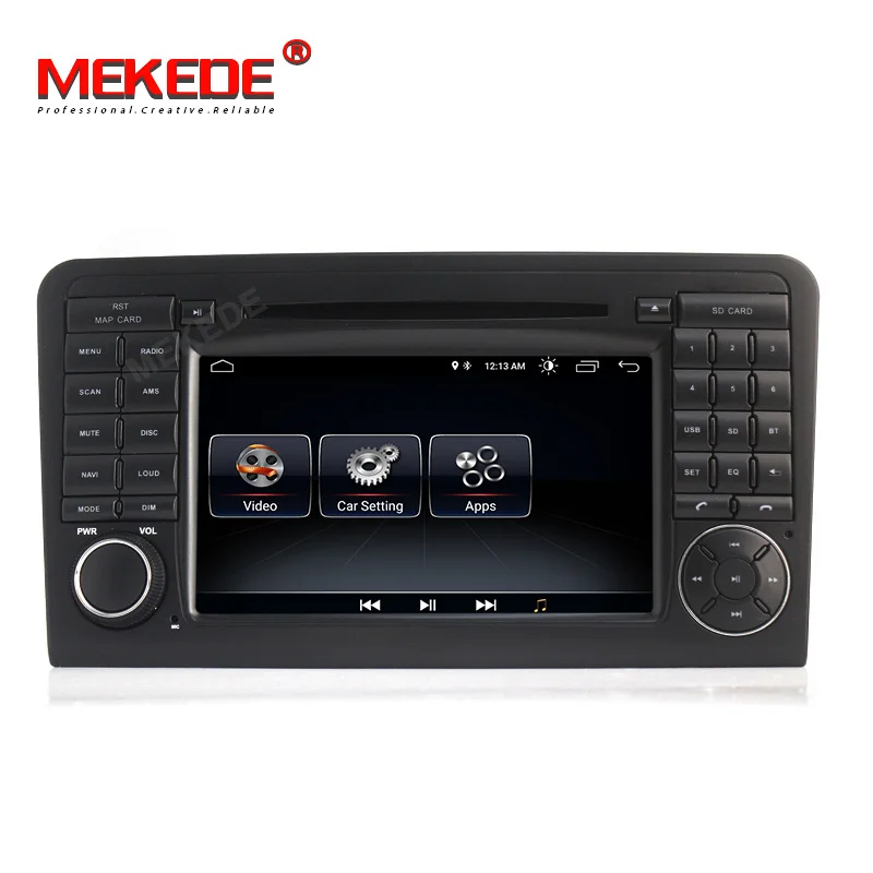 HD 2DIN 1024x600 Android 8,1 Автомобильный DVD плеер для Mercedes Benz класс GL ml W164 ML350 ML500 X164 GL320 GPS стерео радио