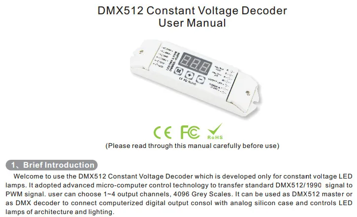 Новый bincolor BC-834 4 канала светодиодный DMX512 декодер DC12V-24V DMX ШИМ 4CH светодиодный декодер светодиодный rgb RGBW газа контроллер светодиодный экран