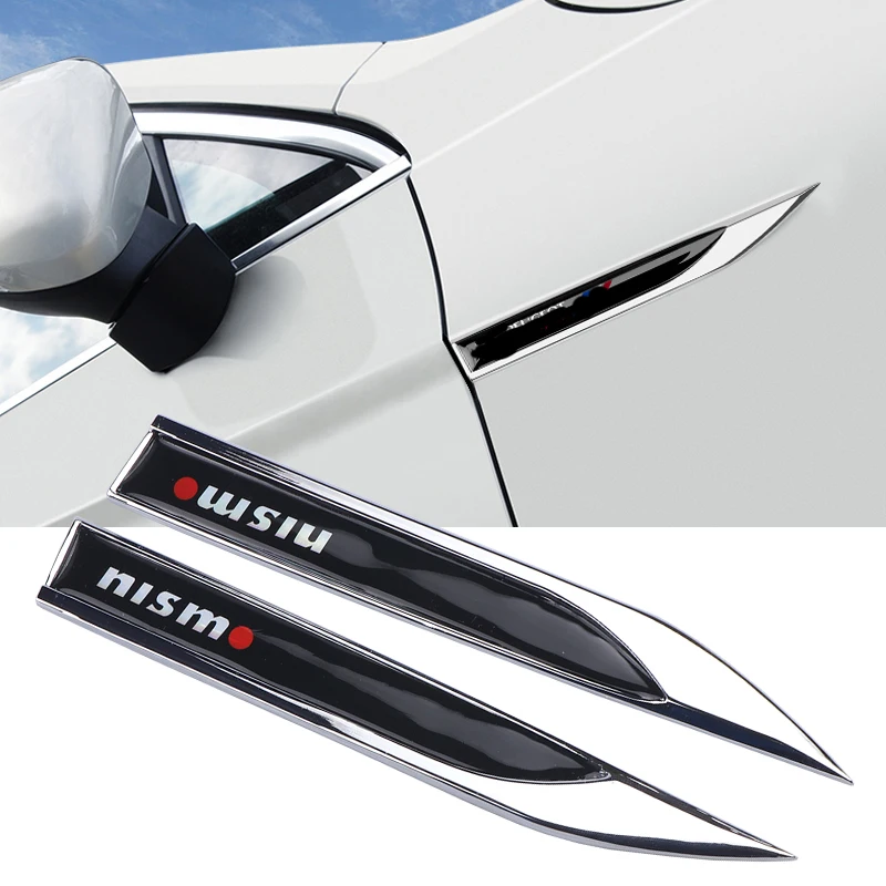 

Car Styling 3D Metal NISMO Badge Emblem Fender Side Decal Sticker For Nissan Tiida Teana Skyline Juke X-trail Almera Qashqai