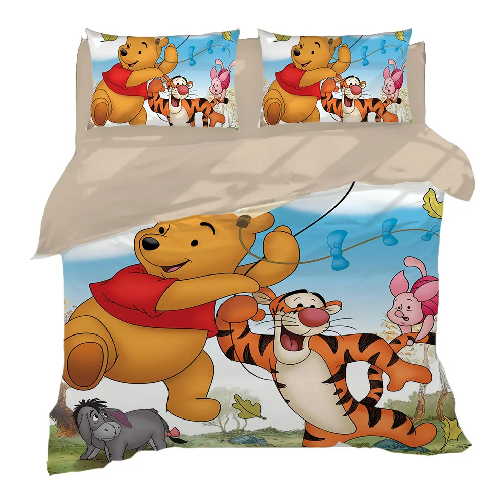 Winnie The Pooh Bedding Set Queen Size Duvet Covers For Kids