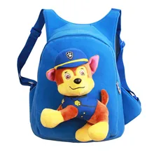 2017 regalos de la historieta de kindergarten para niños bolsas escuela niños niños niñas ryder perros perros de patrulla juguetes de peluche mochilas