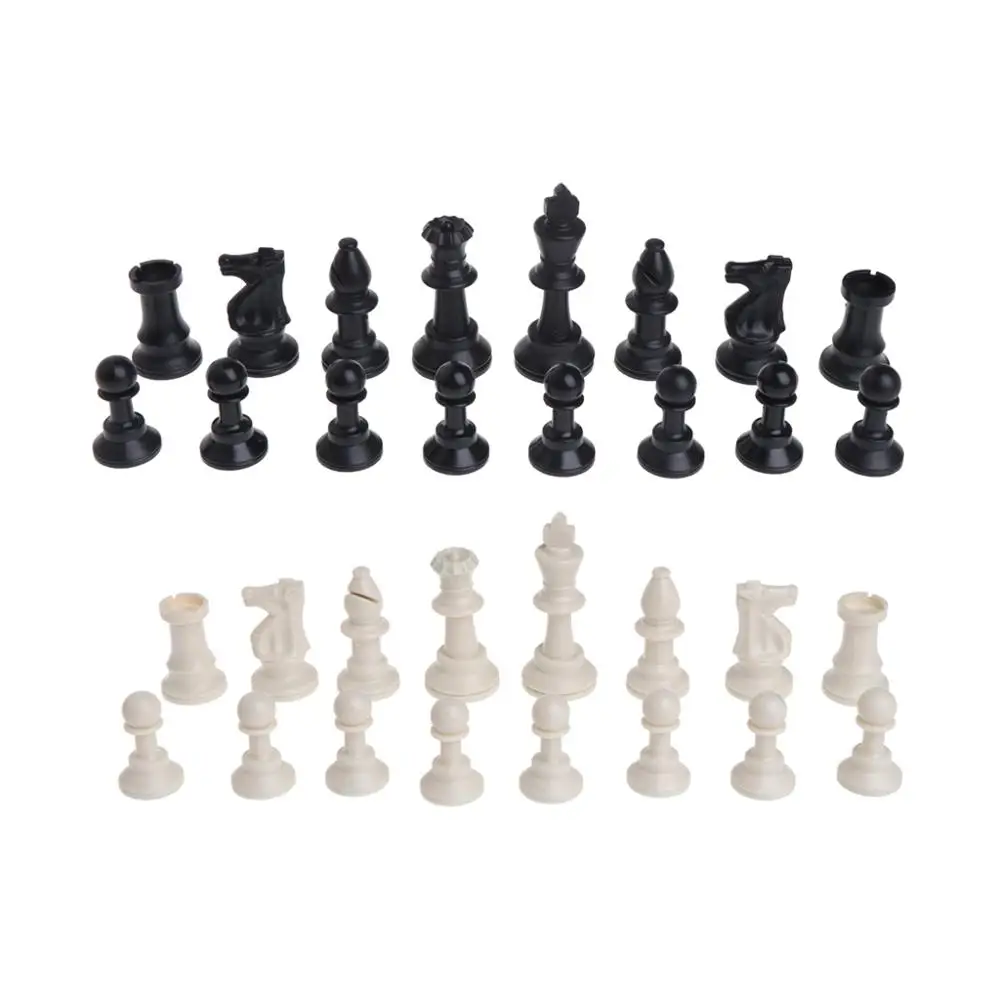 Средневековые шахматы из пластика полная игра Chessmen International Word Chesses|Шахматы| |