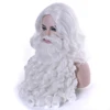 Soowee-peluca y barba de Papá Noel para hombres, pelo sintético corto, Cosplay, accesorios, regalo de Navidad ► Foto 1/6