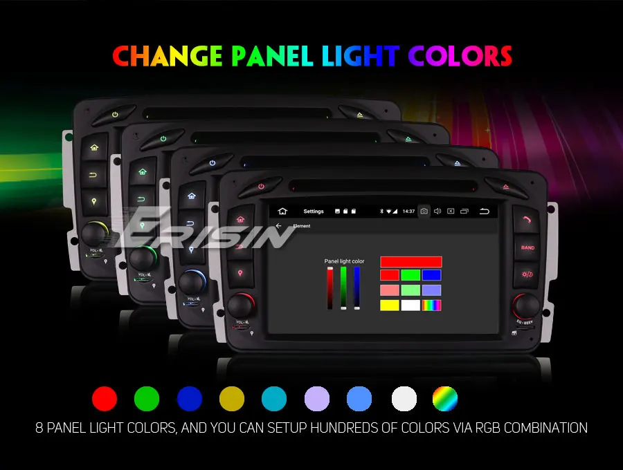 Sale Erisin ES4863C 7" Car DVD Player GPS Android 8.1 DAB+ 4G Wifi TPMS DVR for Mercedes Benz Viano Vito W203 7