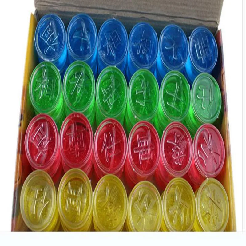 1PIECE The trumpet is not sticky color transparent crystal slime Hand Pulled Noodle crystal mud king