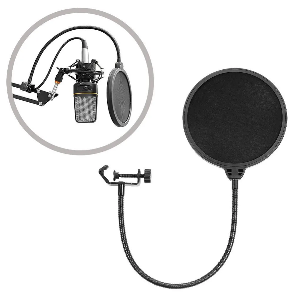 Neewer NB-35 микрофонная ножничная подставка держатель для микрофона и настольный монтажный зажим и NW фильтр щиток для ветрового стекла и металлический монтажный комплект