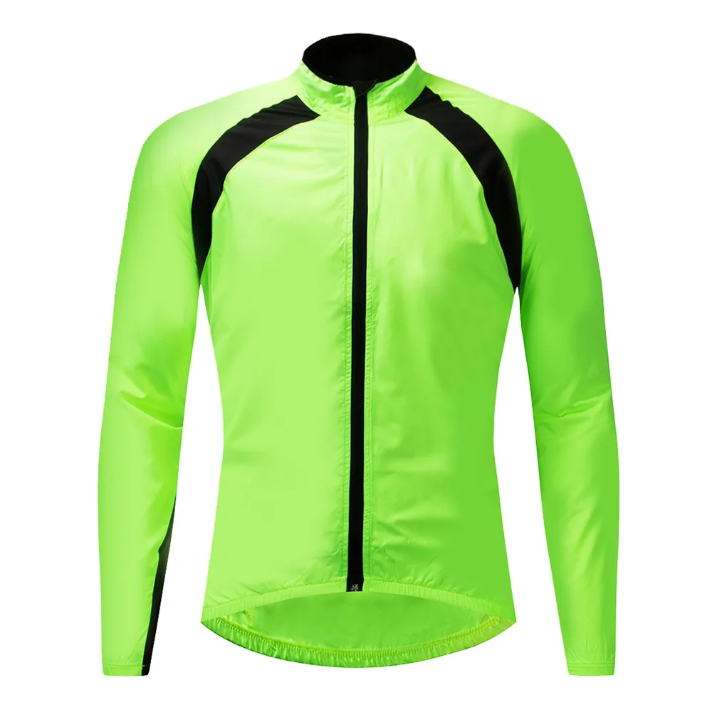 Mens Cycling Jacket High Visibility Waterproof Running Top Rain Coat S to 2XL