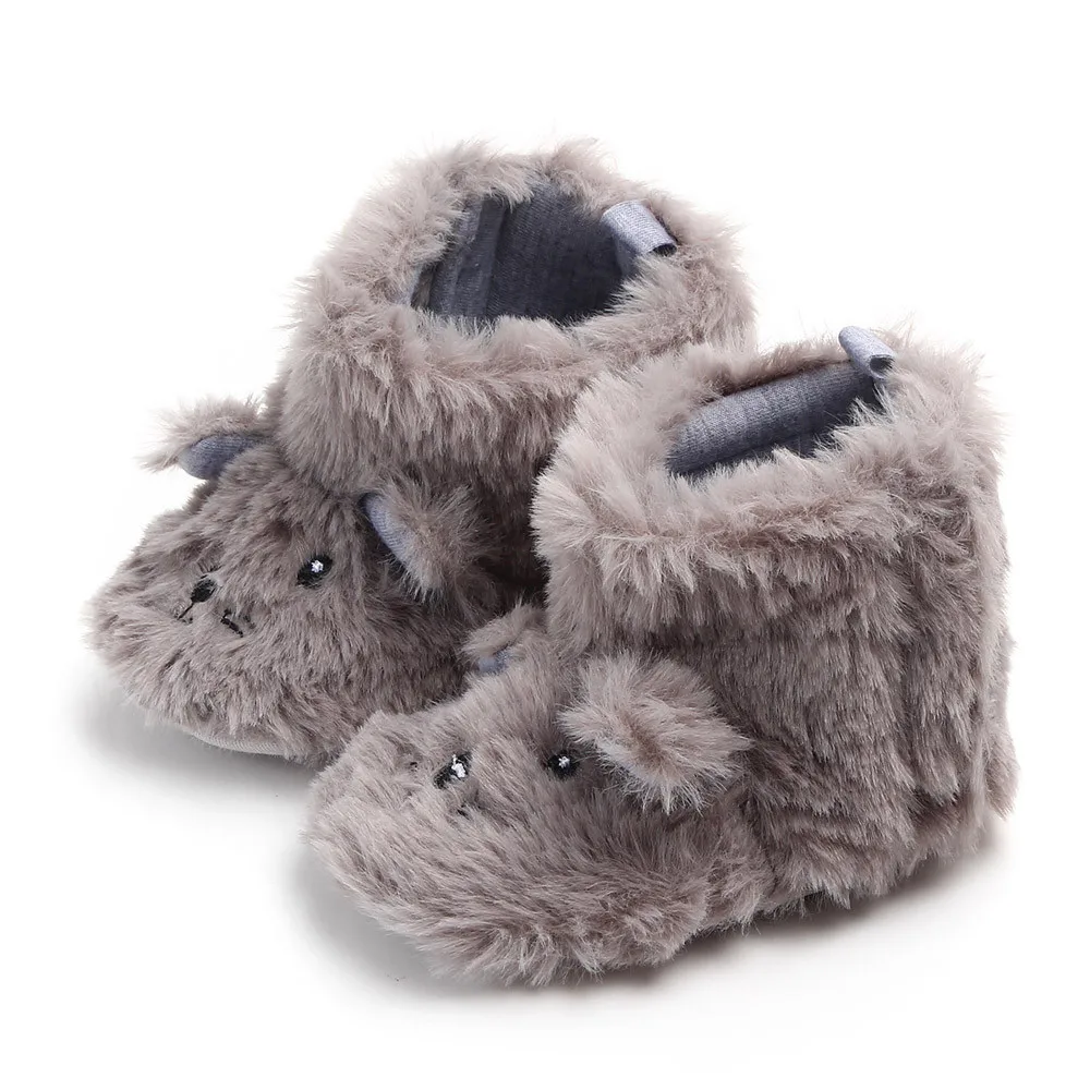 

Baby Shoes Girls Shoes Baby Girls Boys Cartoon Fluffy Ears Dog Warm Boot First Walkers Toddler Shoes Boy Baby Girl Shoe