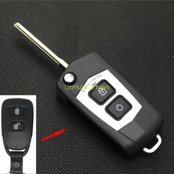 

PINECONE Key Case for HYUNDAI ELANTRA Remote Key 2 Buttons Modified Remote Blank Key Shell Cover With Key Blade 1 PC