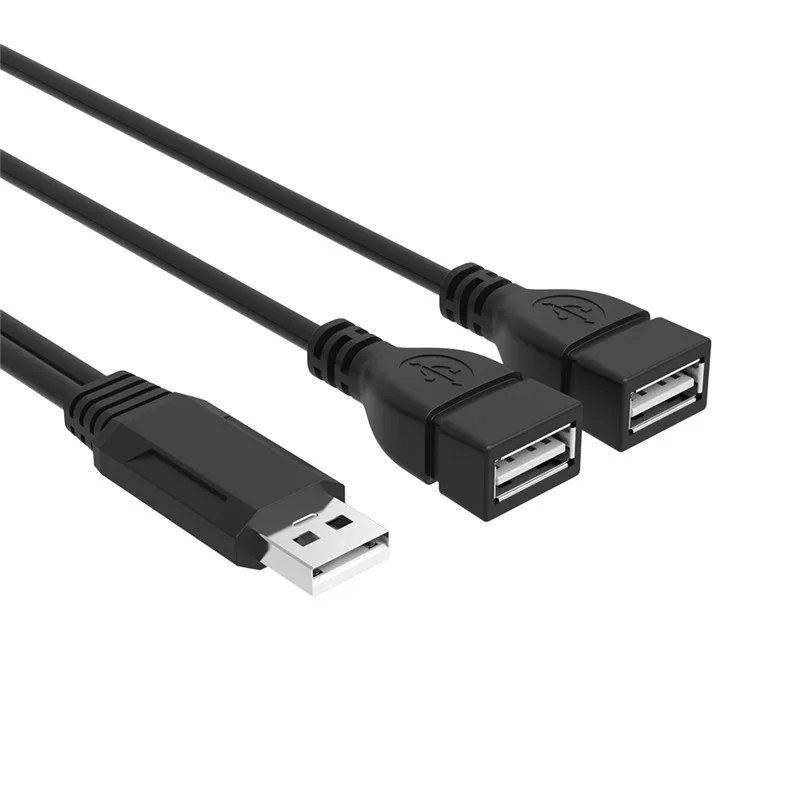 Uverbon Быстрый USB2.0 УДЛИНИТЕЛЬ Мужской до 2 Женский кабель для синхронизации данных кабель для зарядки USB разветвитель для ноутбука настольный компьютер, принтер жесткий диск