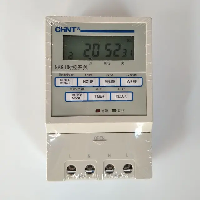 chint microcomputer time control switch nkg1 16 open 16 off ac220v street lamp timer guide rail - Lamp Timer chint microcomputer time control switch nkg1 16 open 16 off ac220v street lamp timer guide rail - Lamp Timer