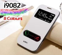 Откидной кожаный чехол для телефона samsung Galaxy Grand Duos Neo Plus GT 9082 9060 I9082 I9060 I9060i GT-I9060 Тонкий чехол с окошком - изображение