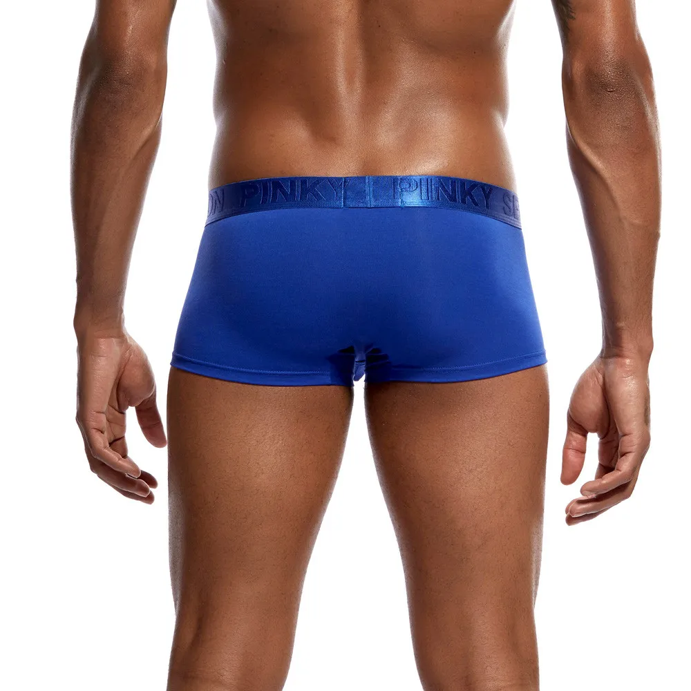 snowshine YLW Men Sexy Underwear Letter Printed Boxer Briefs Shorts Bulge Pouch Underpants free shipping