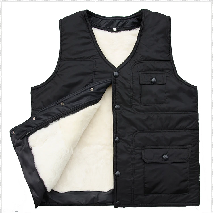 Real fur vest male vest waistcoat thermal vest men's clothing genuine ...