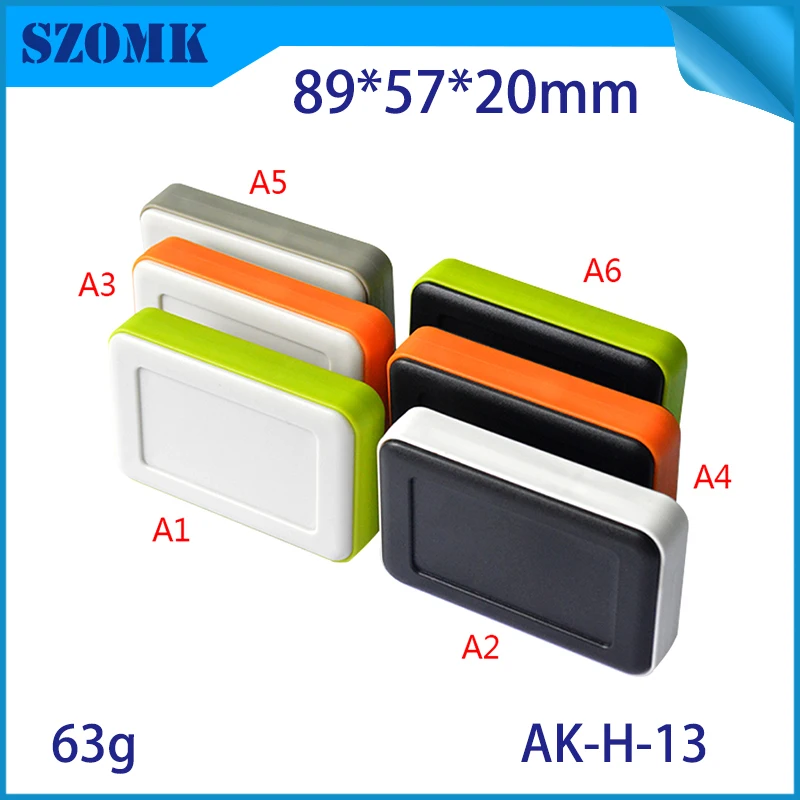 

200 pieces, 89*57*20mm AK-H-13 WITH silkscreen printing hot selling abs enclosure electronics plastic junction box