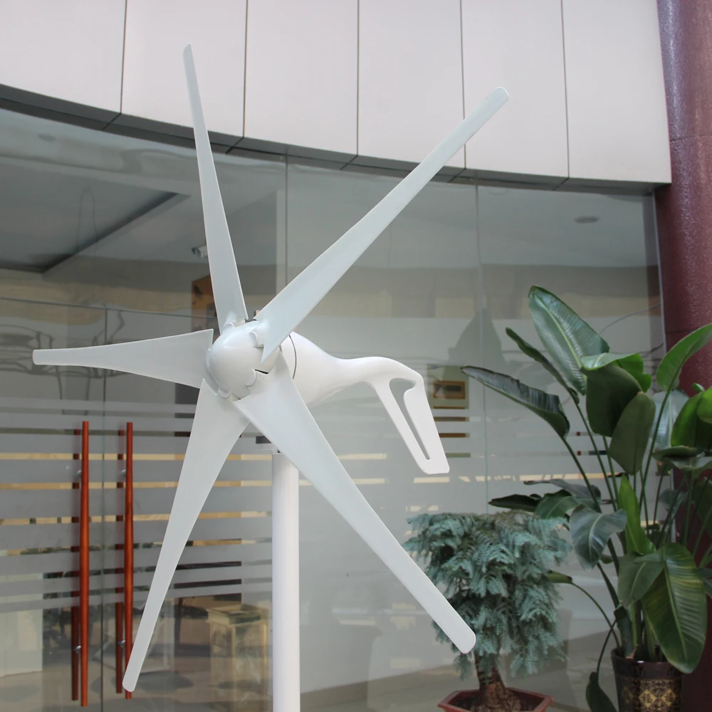 

5 Blades 400W Small Wind Generator Fit For Home Lights Boat Wind Controller Maximum Power Point Tracking Type LS3