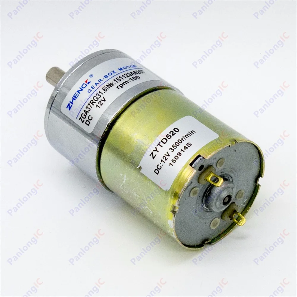 ZGA37RG 12 V DC 100 rpm Motor caja de engranajes 1/34 5 de alta par 3500 rpm Motor Reversible + Motor titular + 6mm a 8mm acoplamiento Flexible ZGA37RG 12 V DC 100 rpm Motor caja de engranajes 1/34 5 de alta par 3500 rpm Motor Reversible + Motor titular + 6mm a 8mm acoplamiento Flexible