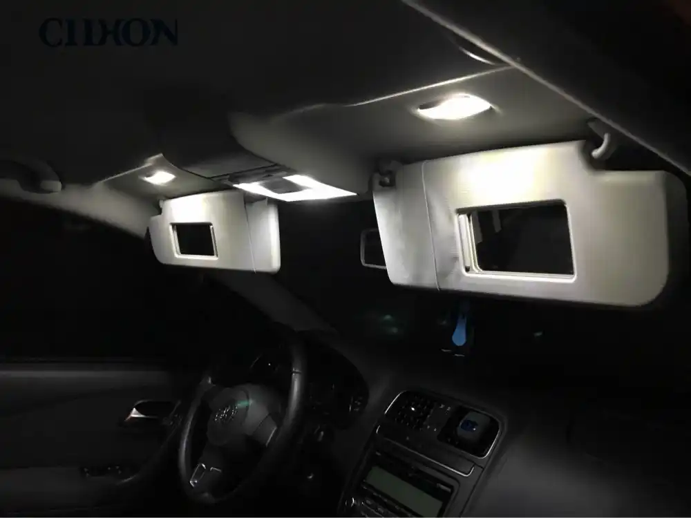 Ciihon 12pcs Car Led Light For Vw Golf 6 White Auto Interior Lighting Bulb For Volkswagen Golf Mk6 Dome Lights Lamp Accessories