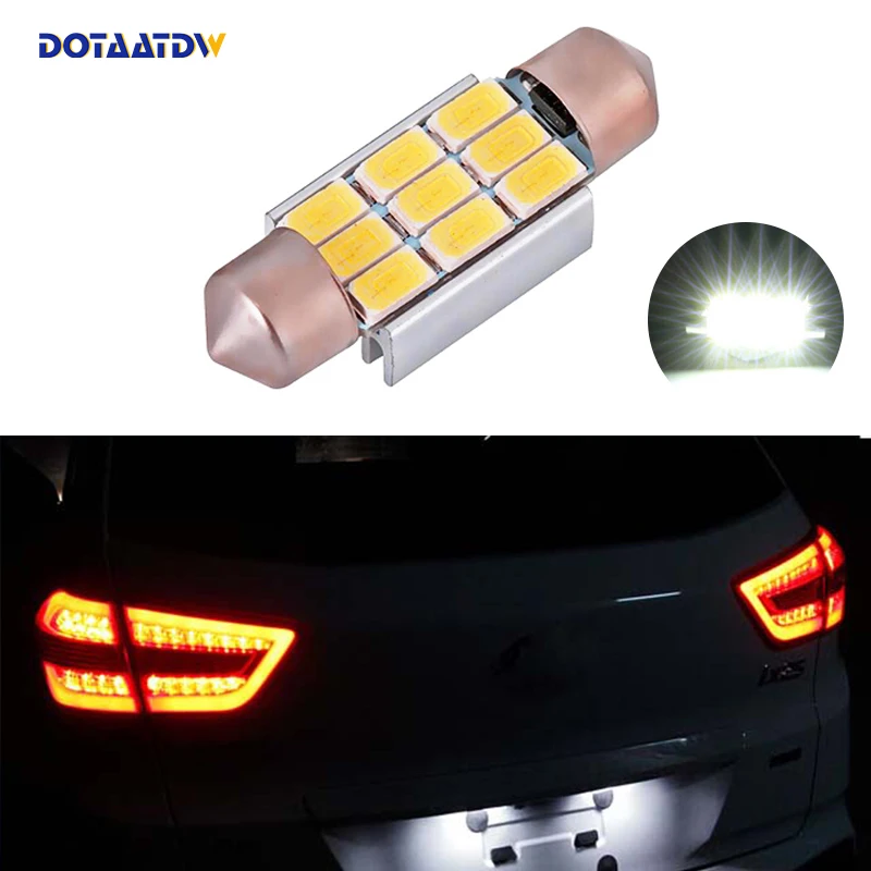 

DOTAATDW 1x Dome Festoon 5630 Error free License Number Plate Light For Mercedes Benz W208 W209 W203 W169 W210 W211 W212 AMG CLK