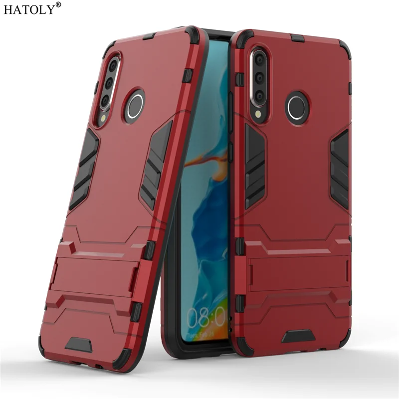 Funda Huawei P30 Lite Bumina - Tipo Cartera, Diseño Tigre Relieve, Azul, Soporte Magnético