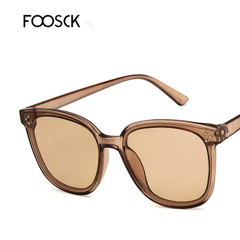 FOOSCK Новое поступление сексуальные женские модные Солнцезащитные очки Мужские Ретро металлическая оправа винтажные UV400