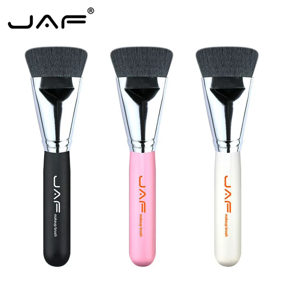 

JAF Flat Face Makeup Brush Soft Nylon Foundation BB Cream Contour Blush Highlighter Powder Face Blending Make Up Brushes 18SKYE