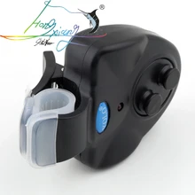 Черный маленький мини электронный беспроводной ABS рыба укус сигнализация звук бег светодиодный чувствительный мат аксессуары для рыбалки