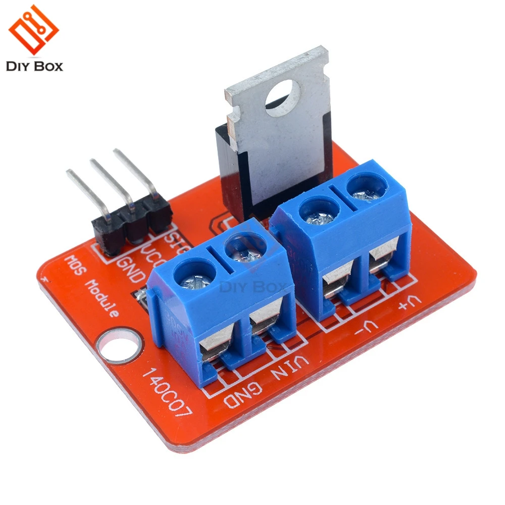 Топ Mosfet IRF520 модуль драйвера для Arduino MCU ARM Raspberry Pi 3 в 5 Power MOS ШИМ затемнение