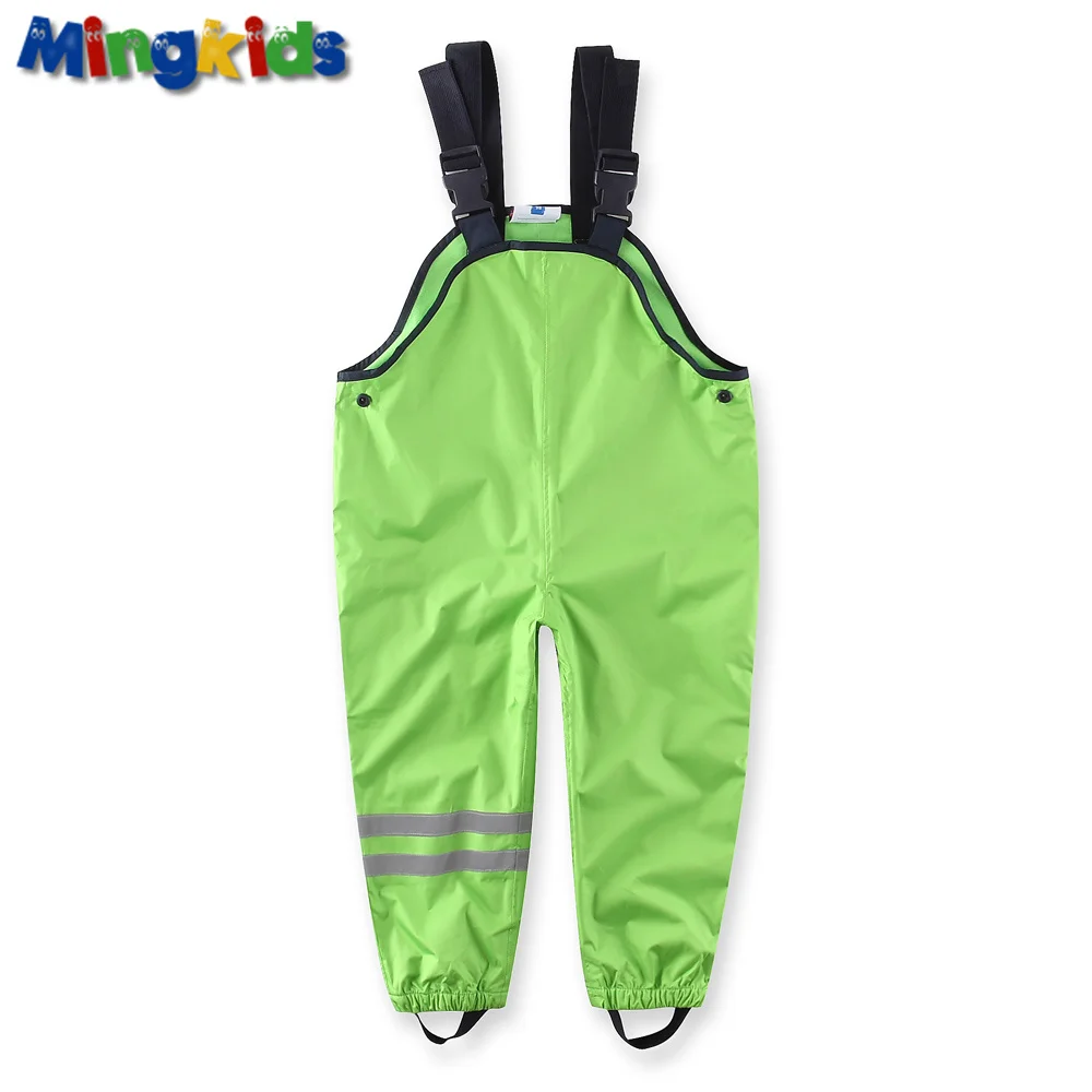 Mingkids Waterproof overall cotton padded trousers boys outdoor pants