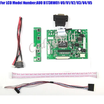 

VGA AV LVDS Controller Board + 40 Pins Lvds Cable Kits for B173RW01 - V0/V1/V2/V3/V4/V5 1600x900 2ch 6 bit LCD Display Panel