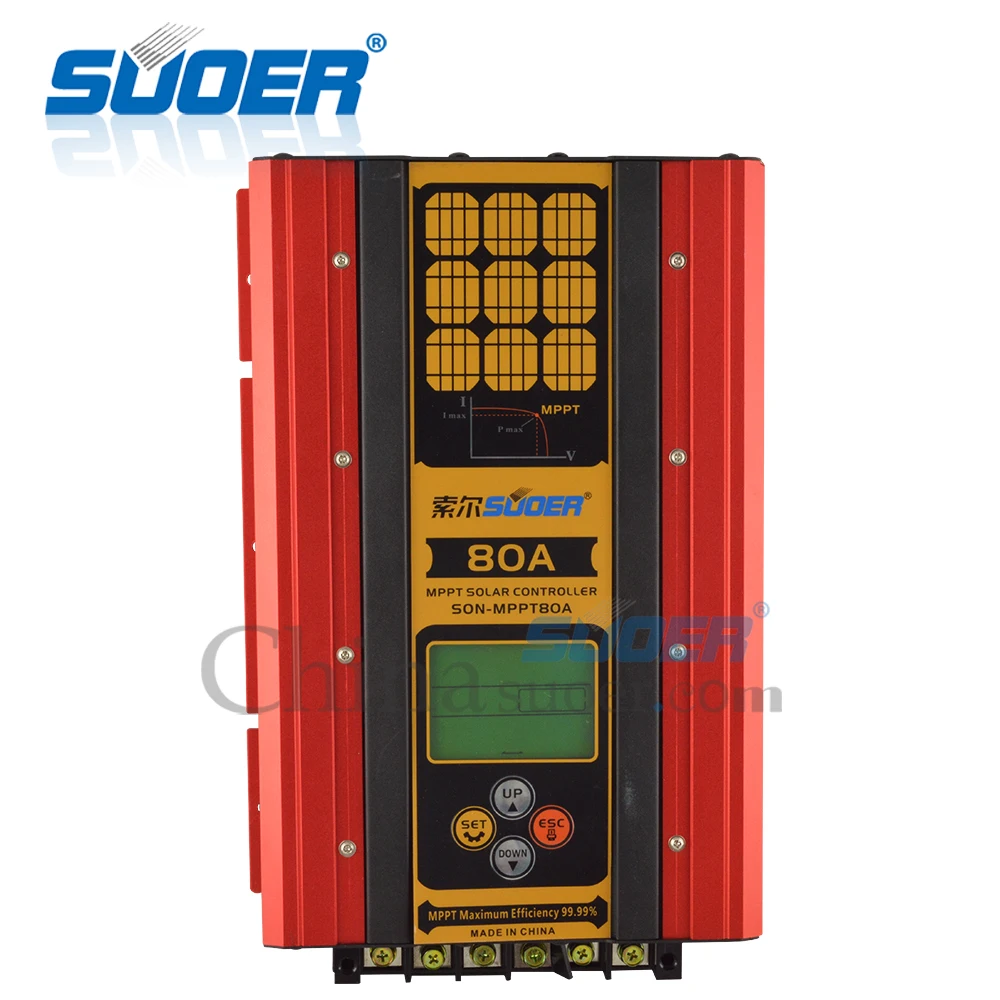 Suoer 12V 24V 48V mppt solar charge controller 80 amp regulator