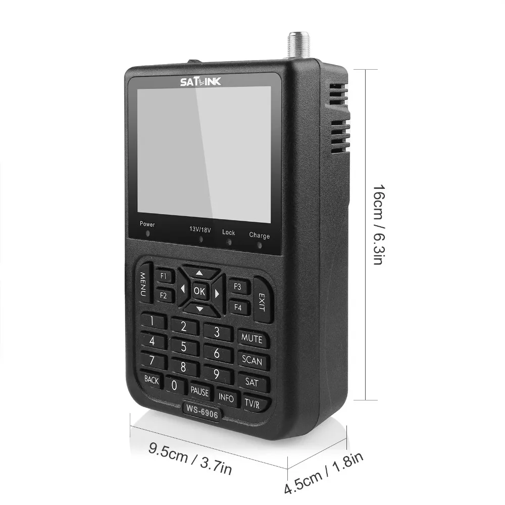 Satlink WS-6906 3," ЖК-дисплей FTA цифровой спутниковый измеритель спутниковый искатель WS 6906 Satlink Ws6906