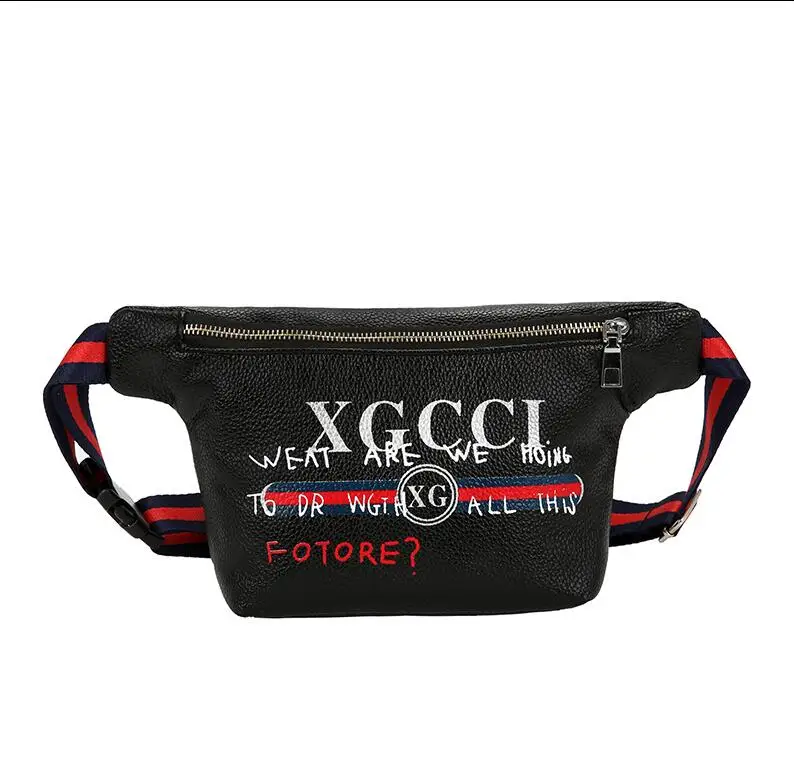 

RUILANG New 2018 Women Designer Waist Bag Chest Bag Female Luxury Brand Waist Pack Ladies Fashion Letter Belt Shoulder Bag