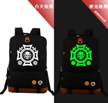 

CF Cross Fire Skull Backpacks Unisex Canvas Children Bagpack Teenages Cartoon Bag Travel School Bags Students Rucksack Kids