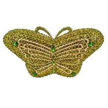 Стильный бабочка стразы роскошный кристалл вечерняя сумка животное кошелек Soiree ежедневные клатчи