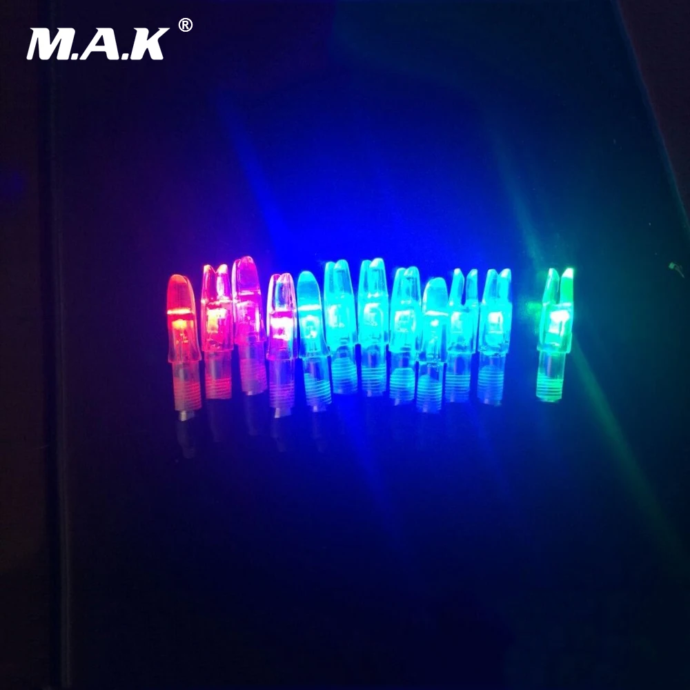 

12pcs Lighted nock Compound Bow Led Lighted Arrow Nock Green/Blue.Red for Hunting Shooting Archery