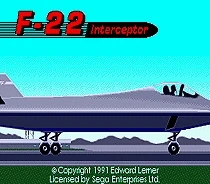 F-22 Interceptor 16 бит MD игровая карта для sega Mega Drive для sega Genesis