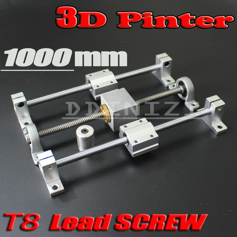 Best Price HOT sale 3D Printer guide rail sets T8 Lead screw length 1000mm + linear shaft 8*1000mm + KP08 SK8 SC8UU+ nut housing +coupling Best Price HOT sale 3D Printer guide rail sets T8 Lead screw length 1000mm + linear shaft 8*1000mm + KP08 SK8 SC8UU+ nut housing +coupling