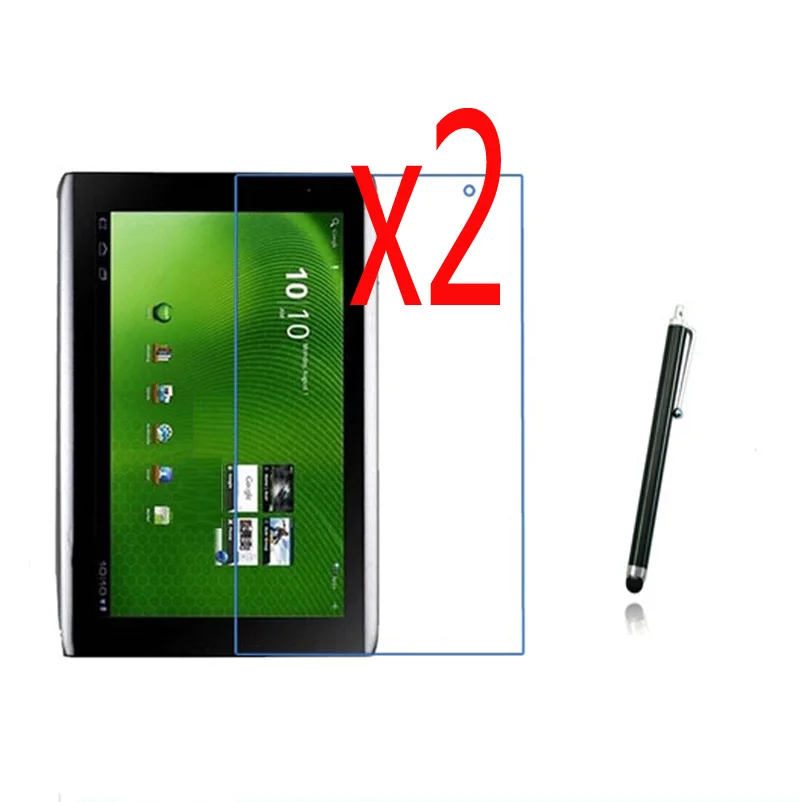 2x пленка + ткань 1x Стилус прозрачная защитная для ЖК-экрана планшета Acer Iconia Tab A500
