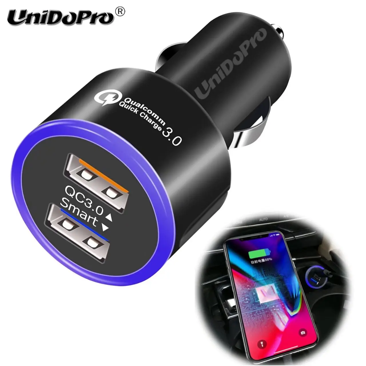 35W Dual USB Quick Charge 3.0 Car Charger for Nomu S50 Pro , M6 T18 S10